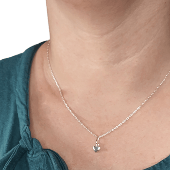 Colar Feminino Prata 925- Coração P COL19/P3B-P