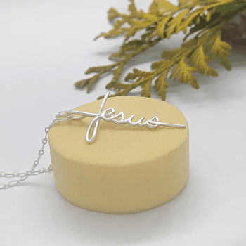 Colar Feminino Prata 925 - Jesus COL07/P59